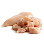 Halal Chicken Breast pieces sample.